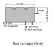 Сенсор электрохимический CO/SF-2E-S на монооксид углерода (CO, 0-300ppm)