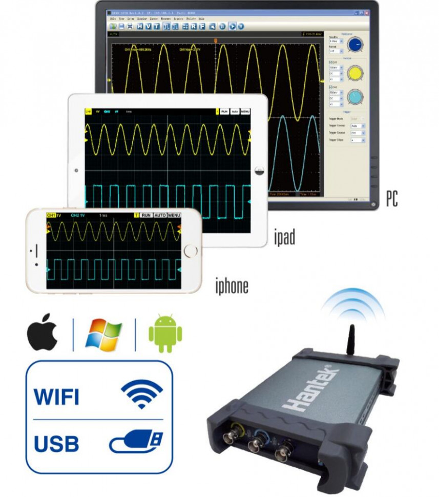USB осциллограф iDSO-1070A