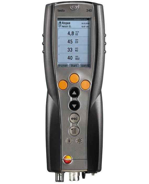 Газоанализатор testo 340 NO2-четырехсенсорный комплект без зонда (O2, CO, NO, NO2.)