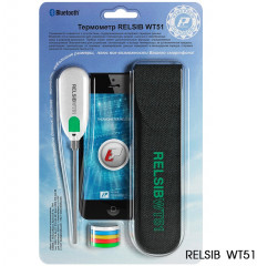 Измеритель температуры переносной RELSIB WT51 (с передачей данных по Bluetooth 4,0)