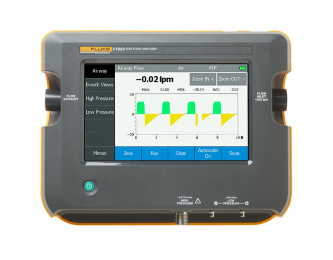 Fluke VT650 анализатор расхода газов c ACCULUNG