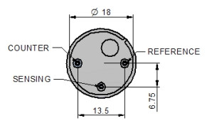 Сенсор 3-х электродный компактный 4 Series 4HN на циановодород (HCN, 0-100 ppm)