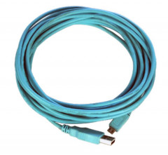 Кабель USB 5м, голубой