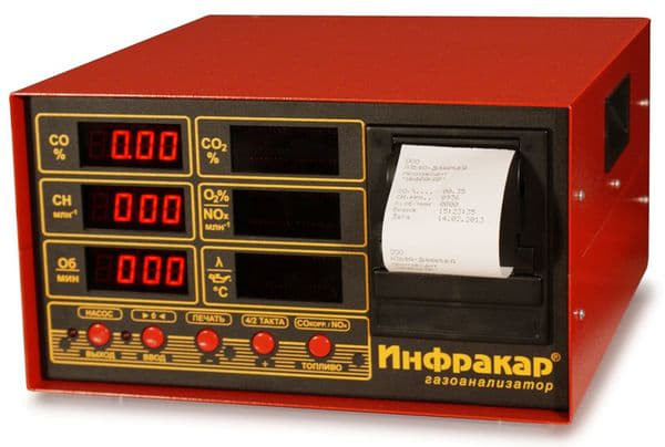 2-х компонентный газоанализатор выхлопа двигателя для маломерных судов Инфракар-А-02