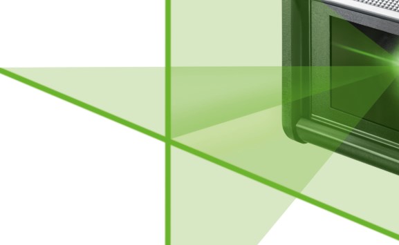 Хорошая видимость нивелира Quigo Green 